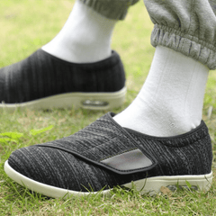 Jamie - Breite orthopädische Schuhe für Diabetiker in Grau