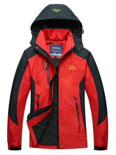 Wasserdichte Regenjacke für Damen | Mit Kapuze in Rot