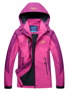Wasserdichte Regenjacke für Damen | Mit Kapuze in Rosa