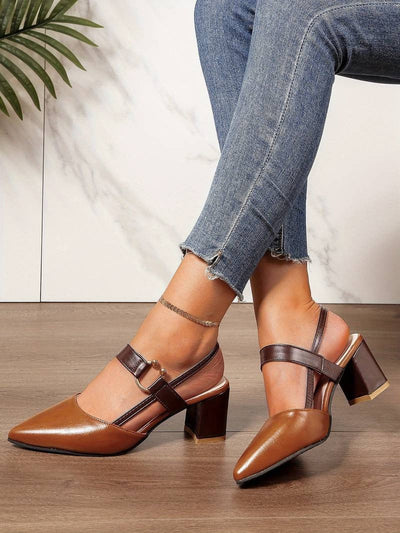 Tanja - Damenschuhe mit Absatz und Knöchelriemen