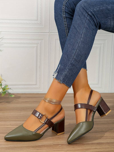 Tanja - Damenschuhe mit Absatz und Knöchelriemen