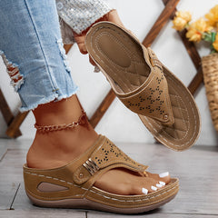 Wendy | Orthopädische Komfortsandale für den Sommer in Khaki