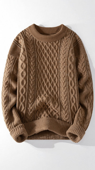 Abdal Strickpullover mit Rundhalsausschnitt