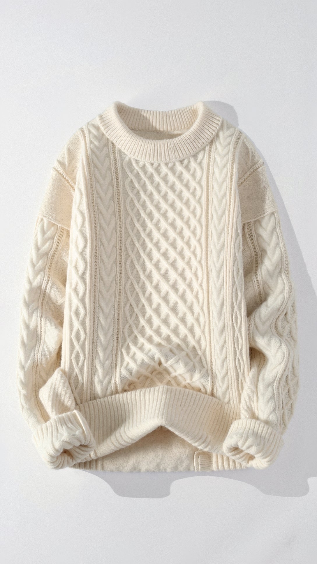 Abdal Strickpullover mit Rundhalsausschnitt