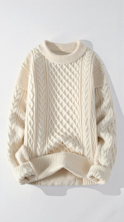 Abdal Strickpullover mit Rundhalsausschnitt