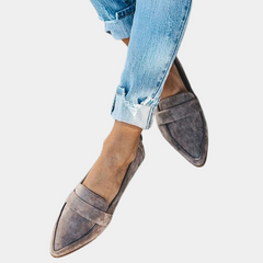Thea - Damen Wildleder Lofters in Grau