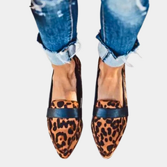 Thea - Damen Wildleder Lofters in Leopard