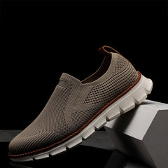 Mesh Slip - On Schuhe in Beige
