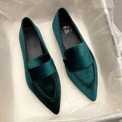 Tjorna - Spitze Slip-On Schuhe für Damen in Grün