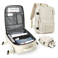 Travex | Multifunktionaler Rucksack für Damen Reisen in Beige