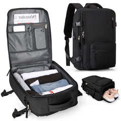 Travex | Multifunktionaler Rucksack für Damen Reisen in Schwarz