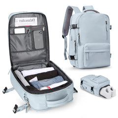 Travex | Multifunktionaler Rucksack für Damen Reisen in Hellblau