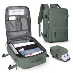 Travex | Multifunktionaler Rucksack für Damen Reisen in Grün