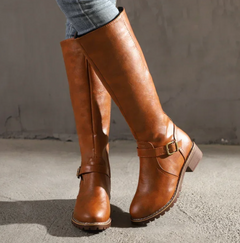Trendige Damenstiefel mit Gelsohle – Stiefel für Alltag und Freizeit in Braun