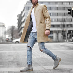 LONZZO – Der elegante und einzigartige Mantel in Beige