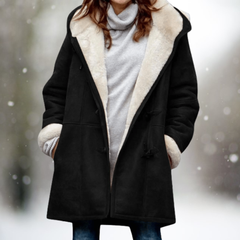 ISABELLA  - Fleece-Wildlederjacke in Schwarz