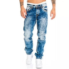 Weite Herren-Jeans mit bequemem Schnitt in Dunkelblau