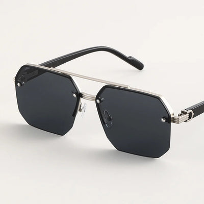 Moderne Stilvolle Geometrische Sonnenbrille für Herren | UV Schutz