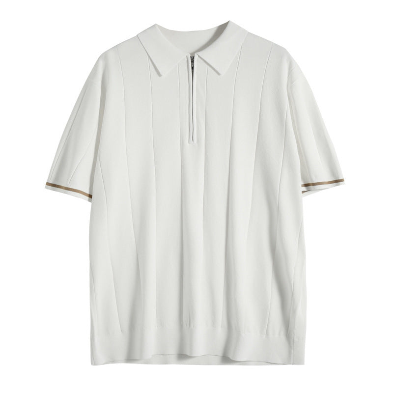 Poloshirt mit Reißverschluss für Herren