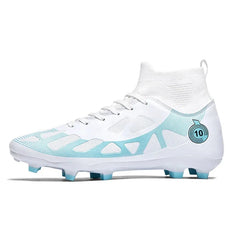Kevin | Unisex Fußballschuhe mit Spikes in Weiß mit Spikes