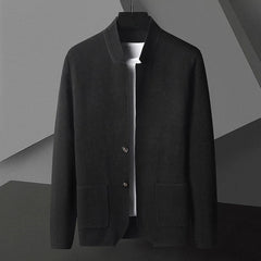 Phillips – Luxuriöse Langarm Weste in Schwarz