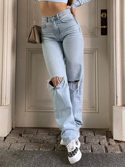 Monty - Damenmode Zerrissene Jeans
