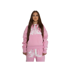 LT2 Unisex Hoodie und Jogginghosen Set in Rosa
