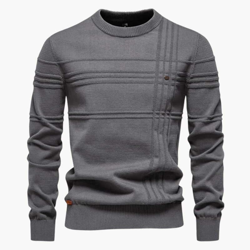 Pullover mit Rundhalsausschnitt für Herren