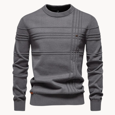 Pullover mit Rundhalsausschnitt für Herren