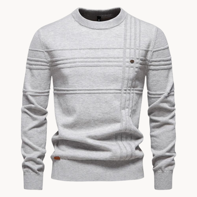 Pullover mit Rundhalsausschnitt für Herren
