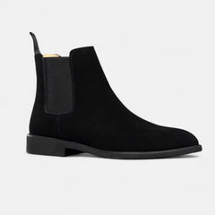 Leon | Chelsea-Stiefel aus edlem Wildleder in Schwarz
