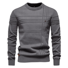 Burkhard | Stilvoller Herrenpullover mit Rautendesign in Grau