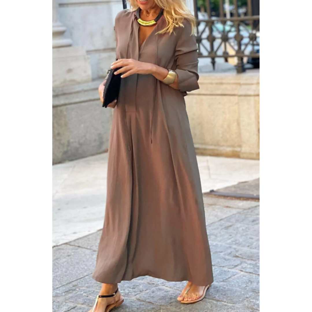 Berkley - Damen Bequemes Maxikleid