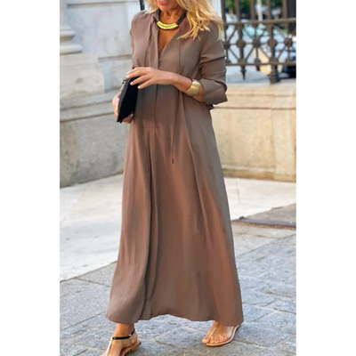 Berkley - Damen Bequemes Maxikleid