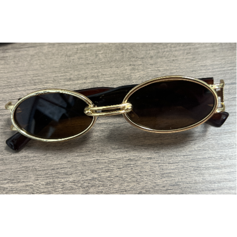 Damen Elegante Zeitlose Ovale Sonnenbrille