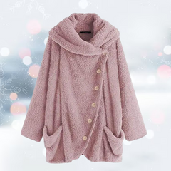 Adelaide - Plüsch Jacke in Rosa