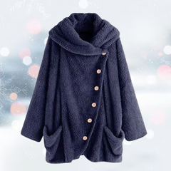Adelaide - Plüsch Jacke in Blau