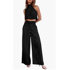 Julietta - Sommer Jumpsuit in Schwarz