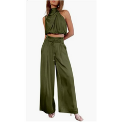 Julietta - Sommer Jumpsuit in Olivgrün