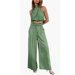 Julietta - Sommer Jumpsuit in Hellgrün