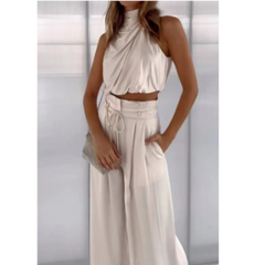Julietta - Sommer Jumpsuit in Aprikose