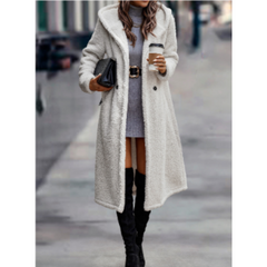 Damen Klassischer Winter Mantel | Warme in Weiß