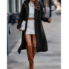 Damen Klassischer Winter Mantel | Warme in Schwarz