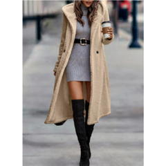 Damen Klassischer Winter Mantel | Warme in Beige