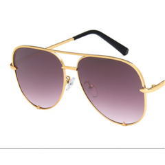 Aviator Sonnenbrille Verspiegelten Gläsern für Damen in Lila 1