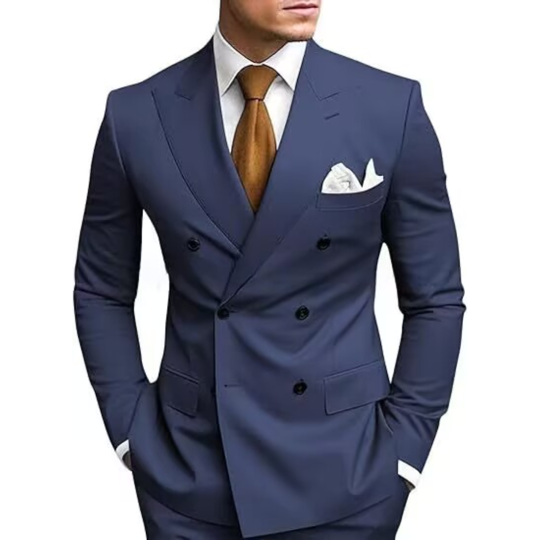 Eleganter Zweiteiler Hochzeitsgast Anzug für Herren | Dunkelblau