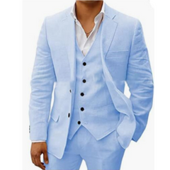 Herren Sommer Hochzeitsgast Anzug | Dreiteiliges in Himmelblau