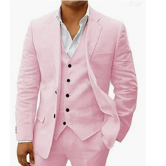 Herren Sommer Hochzeitsgast Anzug | Dreiteiliges in Rosa