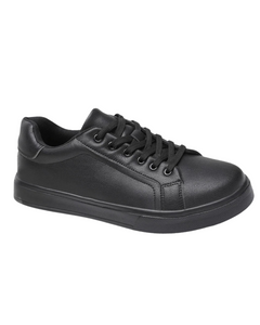 Lässige Lederschuhe in Schwarz