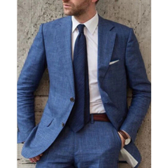 Herren Business Blazerjacke | Slim Fit in Blau
